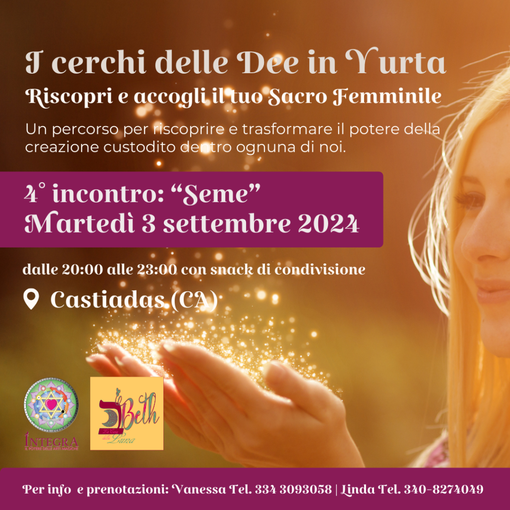 I CERCHI DELLE DEE IN YURTA - 3 SETTEMBRE